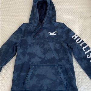 Tie Dye Blue Hollister Hoodie.